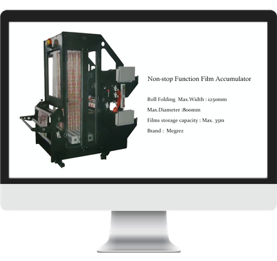 Non-stop function film accumulator